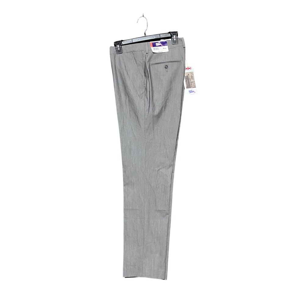 Billy London Mens Light Grey Flat Front Suit Separate Pants 38W x 32L Mod Formal